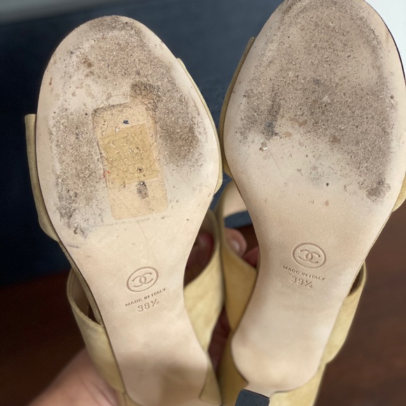 Chanel authentic heels. In suede and leather. - Picture 12 of 16